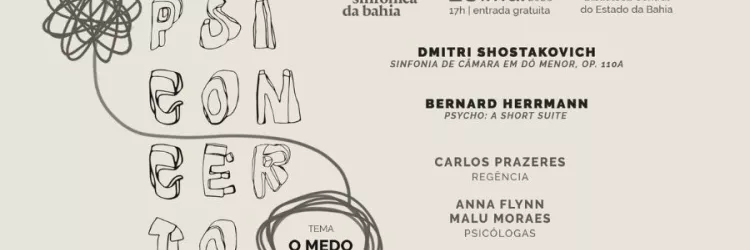 Banner notícia OSBA PSICONCERTO MEDO 2026
