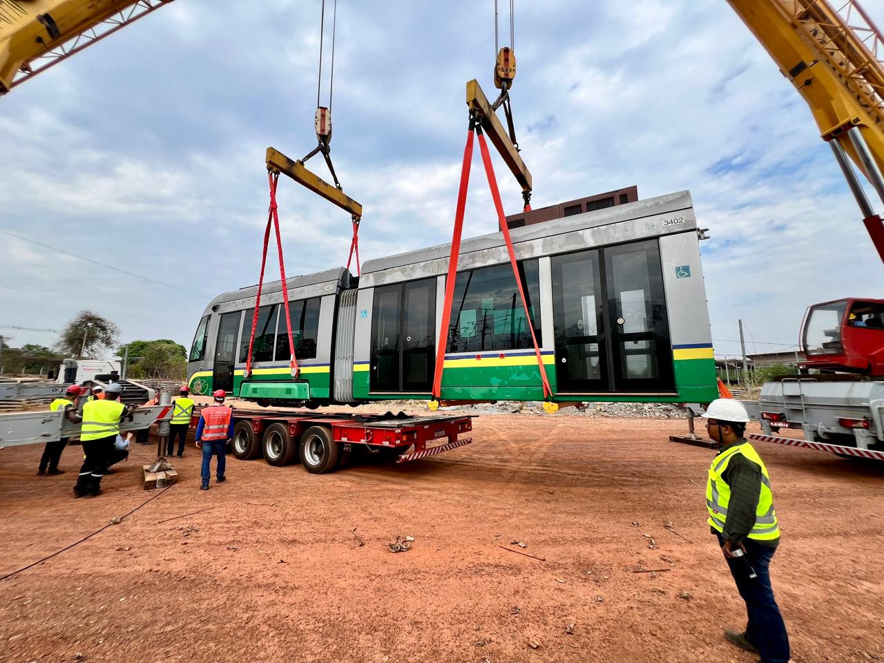 trabalho nas obras do VLT