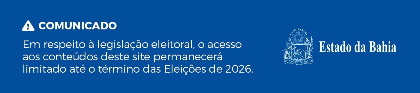 COMUNICADO - LEGISLAÇÃO ELEITORAL