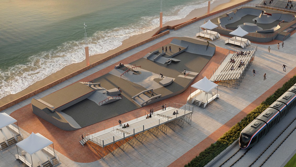Projeto do Skatepark do Subúrbio, primeira pista de skate do Brasil com selo olímpico, será apresentado em Salvador nesta segunda-feira (16)
