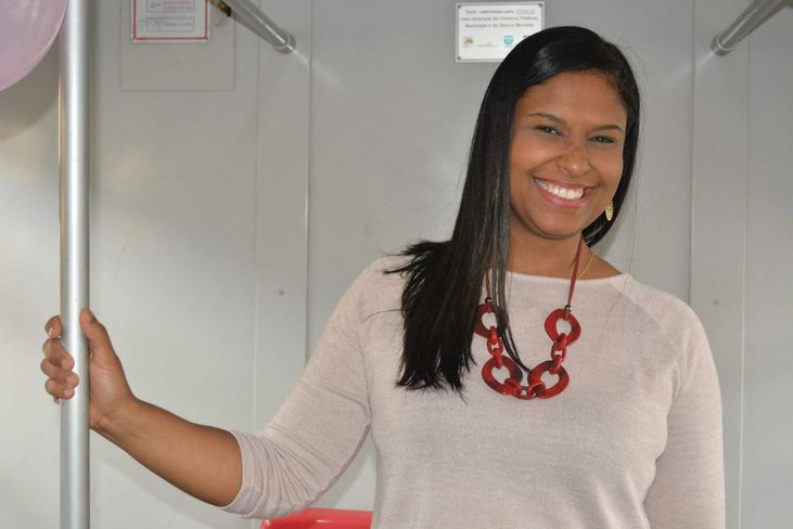 Renata Sá, 42 anos, há 20 anos trabalha na Companhia de Transporte do Estado da Bahia (CTB)