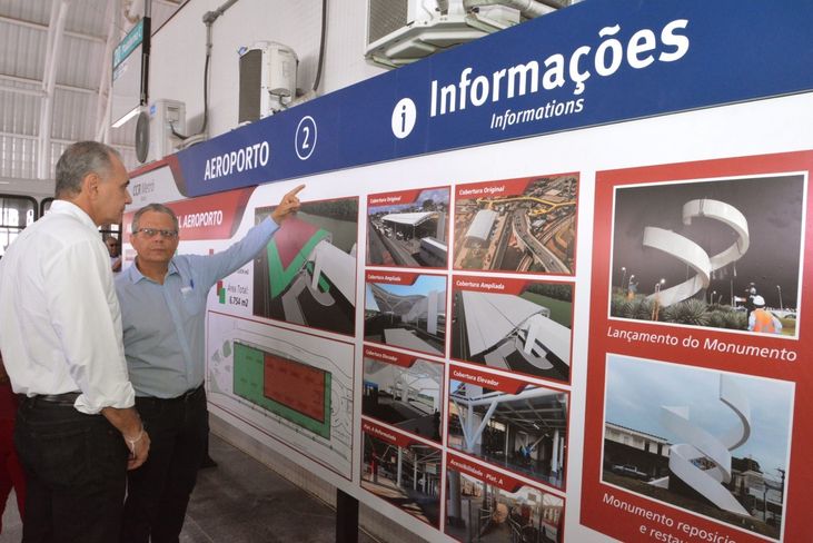 Secretário Nelson Pelegrino e o Presidente da CTB, Eduardo Copello.