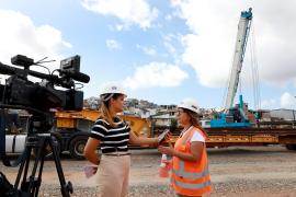 Equipamentos e trilhos do VLT