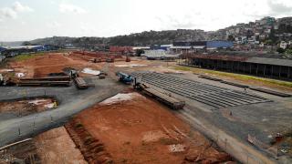 Equipamentos e trilhos do VLT