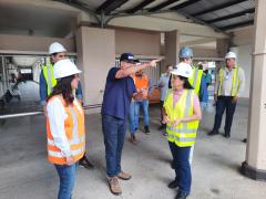 Visita às obras VLT