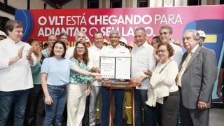 Obras do VLT avançam e Governo do Estado autoriza novas etapas