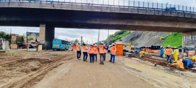 Visita em pontos estratégicos das obras do VLT no Trecho 1