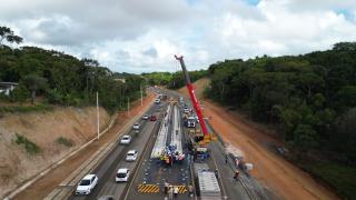 Obras do VLT de Salvador avançam e entram em nova fase com instalação da via permanente no Trecho 2