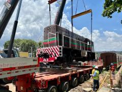 CTB reforça preservação ferroviária com doação de locomotiva e vagão ao município de Marcionílio de Souza