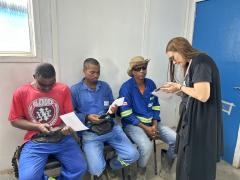  Ação de vacinação no VLT reforça cuidado com a saúde dos trabalhadores no canteiro de Águas Claras