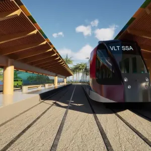 Obras do VLT para julho de 2024