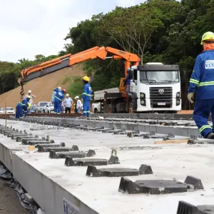 Obras do VLT de Salvador