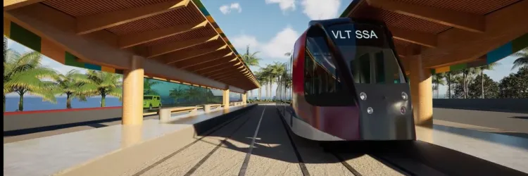 Obras do VLT para julho de 2024