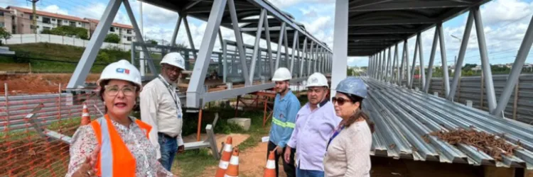 CTB avança obras da passarela do Bairro da Paz