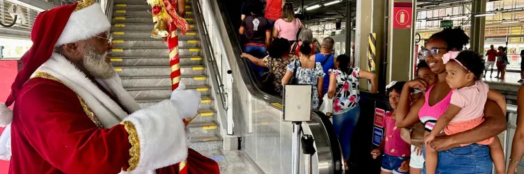  Natal no metrô de Salvador