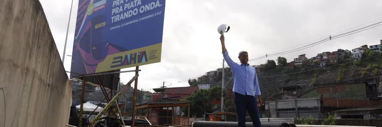 Obras do VLT de Salvador atingem 18% de execução 