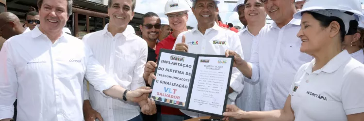 Jerônimo e ministro Rui Costa autorizam implantação de sistemas do VLT 