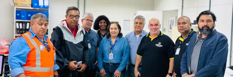 CTB recebe conselheiros do CREA-BA em visita técnica às obras do VLT 