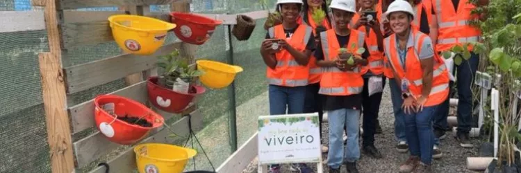 VLT reforça compromisso socioambiental com atividade educativa no viveiro de mudas