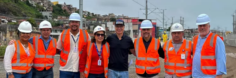 Secretarias estaduais visitam obras do VLT e ampliam parcerias para o Subúrbio 