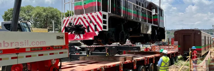 CTB reforça preservação ferroviária com doação de locomotiva e vagão ao município de Marcionílio de Souza