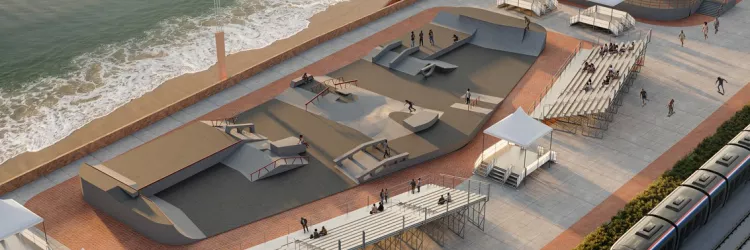 Projeto do Skatepark do Subúrbio, primeira pista de skate do Brasil com selo olímpico, será apresentado em Salvador nesta segunda-feira (16)