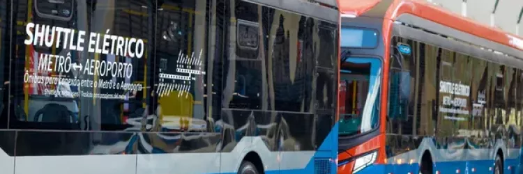 Metrô Bahia reduz 140 toneladas de CO₂ com uso de shuttles elétricos