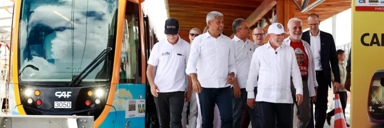 Ao lado de Lula, Jerônimo autoriza nova etapa do VLT e avanço do metrô em Salvador