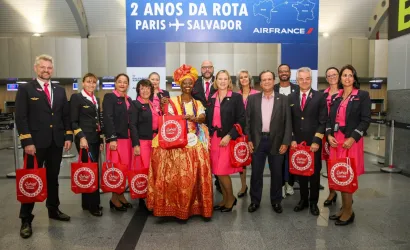 Voo entre Paris e Salvador completa dois anos e ganha celebrações do Governo da Bahia e Air France