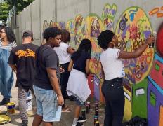 Hoje celebramos o encerramento do Festival da Juventude do Nordeste de Amaralina, um evento que uniu arte e cultura no Colégio Estadual Polivalente! O destaque ficou por conta da oficina de grafite, onde cri.jpg