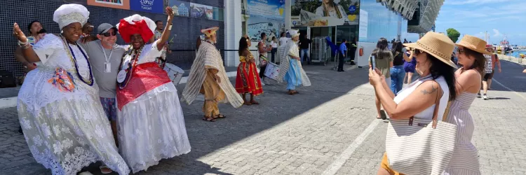 Maior navio da temporada de cruzeiros, MSC Seaview é o primeiro a aportar na Bahia em 2026